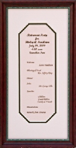 framed wedding announcement