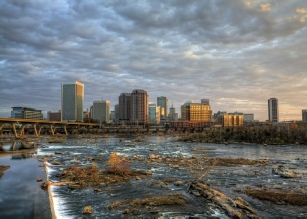 River Under A Golden Sky by T A Wilson